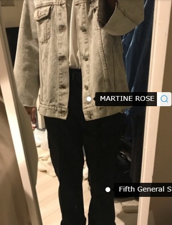 コーデ5：グレージャケット×カーゴパンツ