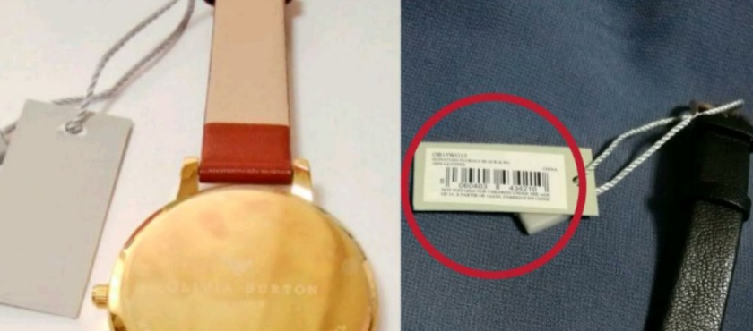 オリビアバートン偽物の見分け方④タグの違い