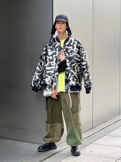 MA−1(黒)おしゃれコーデ⑦SMAISON SPECIAL