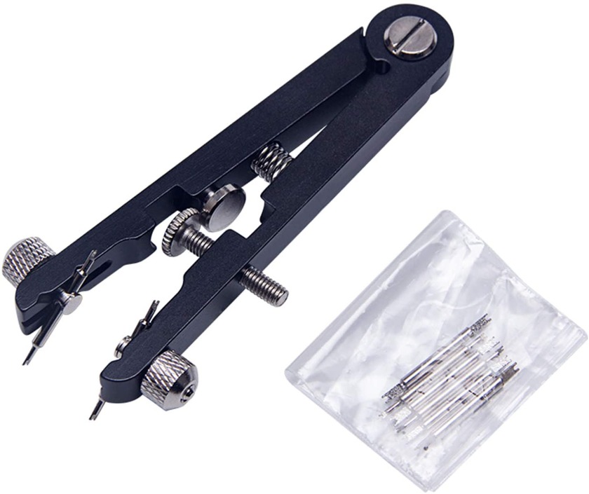 両掴み式バネ棒外しを使う