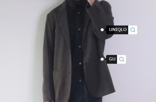 コーデ4：ユニクロセットアップ×シャツ