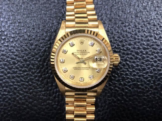 デイトジャスト金無垢×ダイヤの買取相場