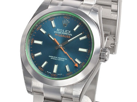 ロレックスミルガウスRef.116400GVZブルー