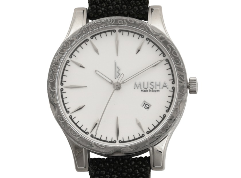MUSHA(ムシャ)「Nobunaga」（白文字盤✕エイ革）