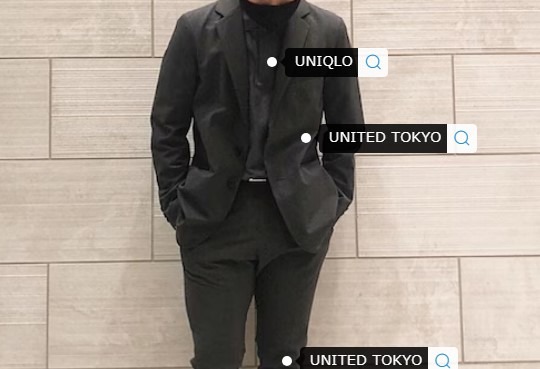 コーデ8：グレーセットアップ×ポロシャツ