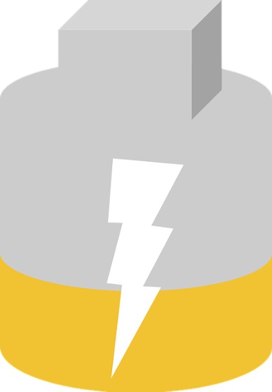 ①マグネット式で充電できる