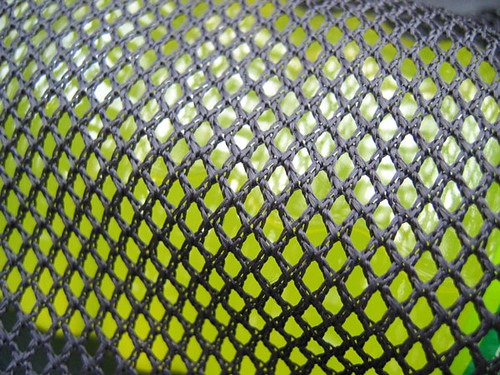 作り方1：100均メッシュ×ゴム紐