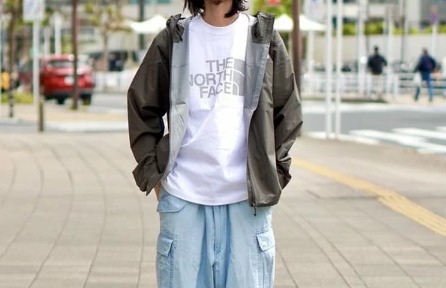 マウンテンパーカー×メンズコーデ①THE NORTH FACE