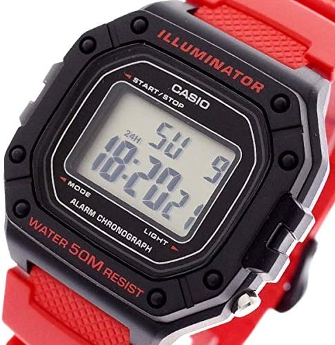カシオ(CASIO)の腕時計×安い：W-218H-4Bの特徴・機能