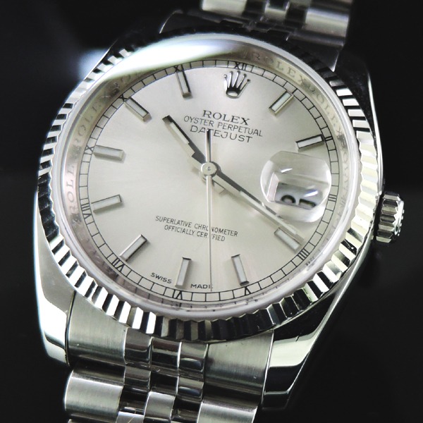 116234(ロレックスデイトジャスト)　シルバー　M番