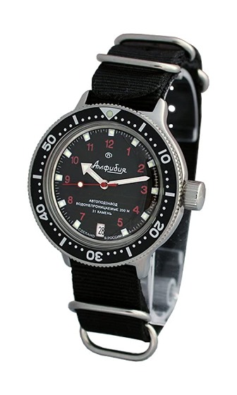 ボストーク・ヨーロッパ アンフィビア 200M 2416/420280 ブラック