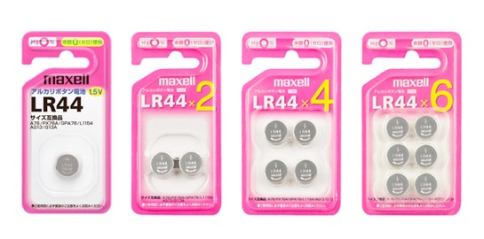 アルカリボタン電池【LR】の特徴