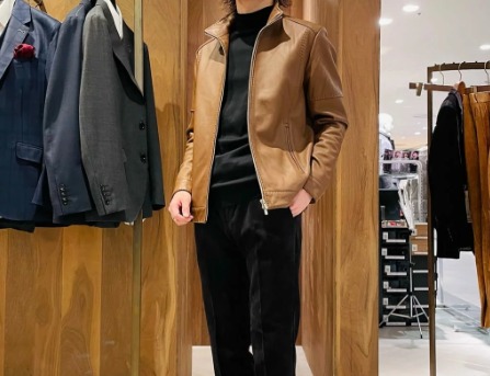 コーデ4：細身パンツと合わせる