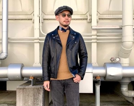 コーデ1：カジュアルになりすぎないようにまとめる