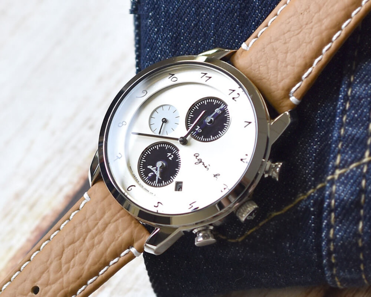 アニエスベー agnes b ソーラー腕時計 V172-0AW0