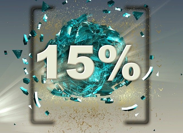 現時点では15％オフが最大割引