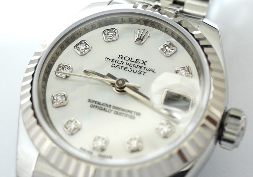 デイトジャスト×10Pダイヤ 179174NGの買取相場