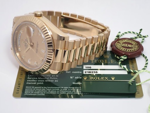 "ピンクゴールド"はロレックス独自技術で耐久性が高い素材