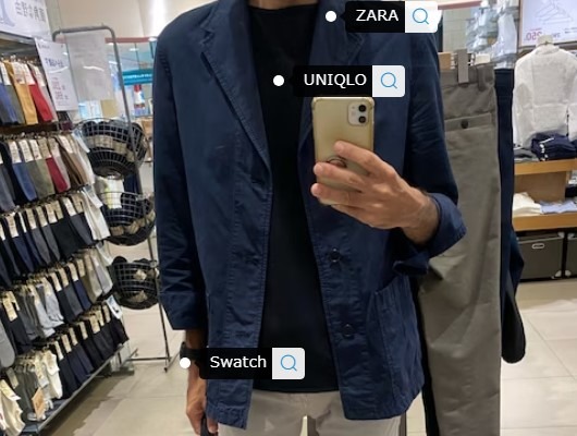 コーデ3：ネイビー×黒セーター