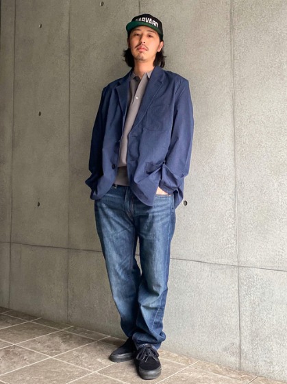 春夏向け2：テーラードジャケット×ポロシャツ