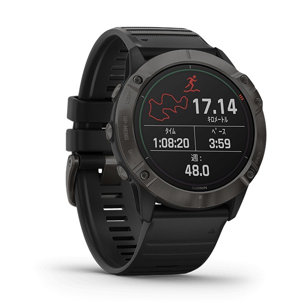 fēnix 6X Pro Dual Power Ti Black DLC