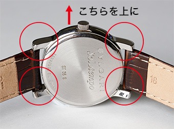 時計を置く向き