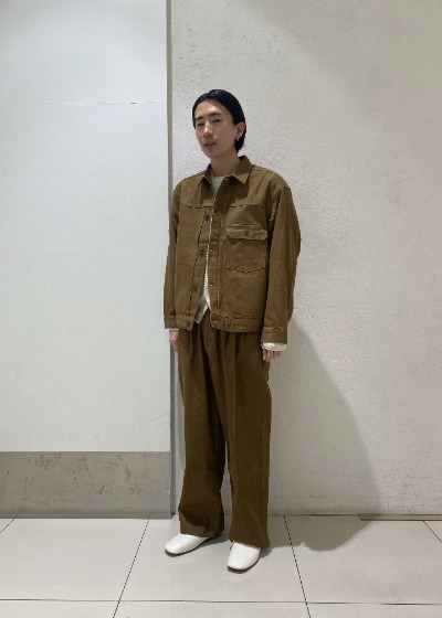 ブラウン　デニムジャケット