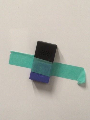 手順3:マスキングテープを張り印をつける