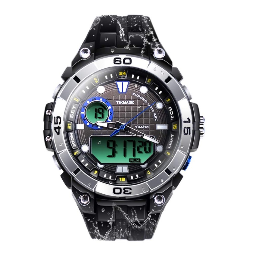 水中でボタンを押さない