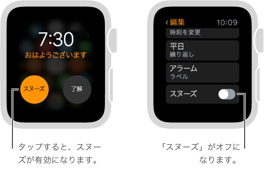 Apple Watch 目覚まし