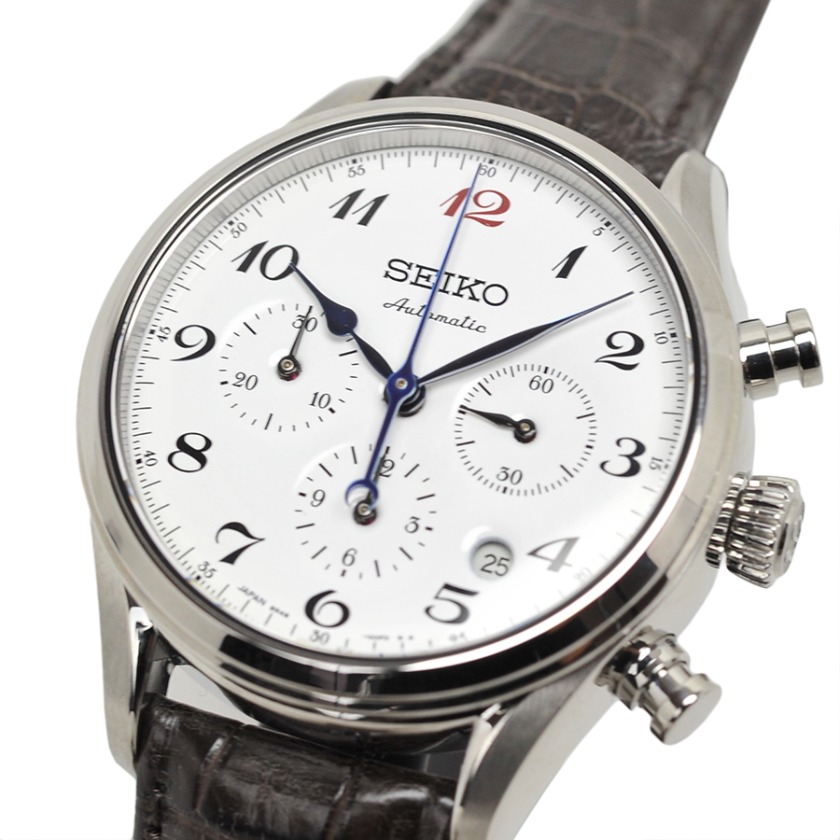 セイコー プレザージュ 自動巻腕時計60周年記念限定モデル 琺瑯クロノグラフ Ref.SARK001