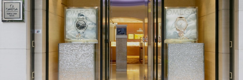 銀座の時計店：オメガショップ銀座