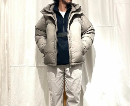 グレー×シェフパンツ