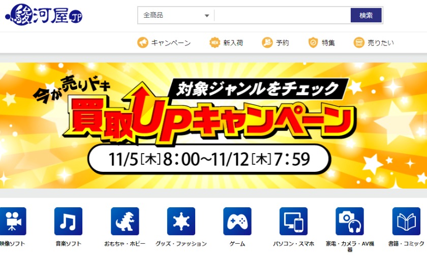 駿河屋の中古相場