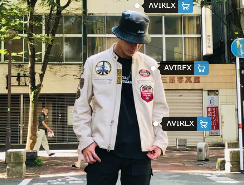 バケットハットにライダースジャケットの着こなし