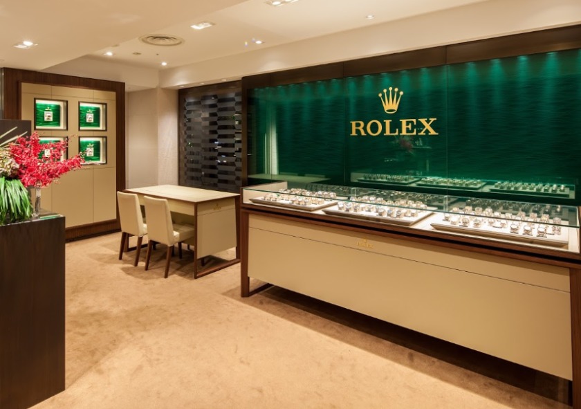 銀座の時計店：ロレックス ショップ 三越銀座
