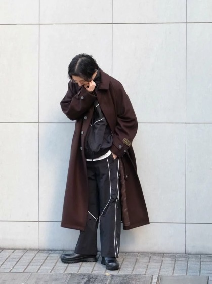 オーバーシルエットコート×セットアップ