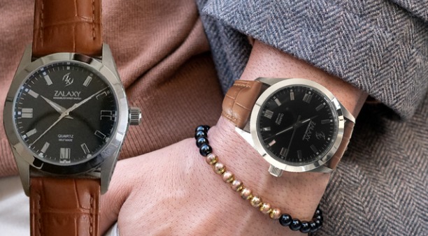 クラシカルなブラウンレザーベルト