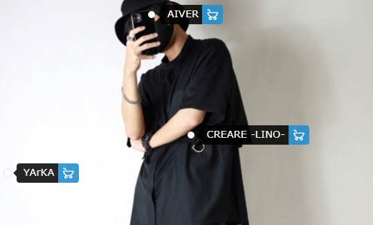 バケットハットでモノトーンの着こなし