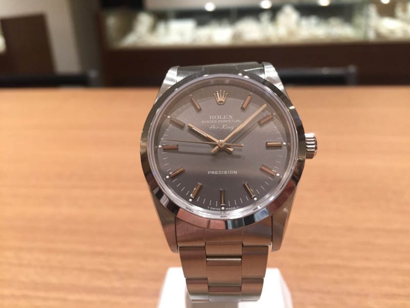 ロレックス「エアキング14000グレー」はシンプル