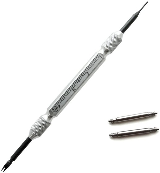 使用するのはバネ棒外しの棒状の方