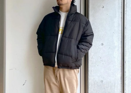 ブラック×コーデュロイワイドパンツ