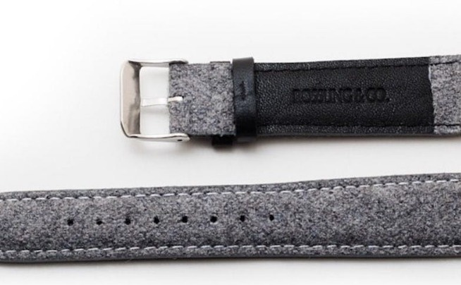 ツイードとレザーを組み合わせた上品なベルト