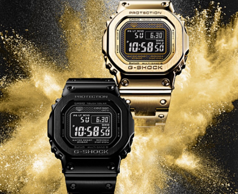 ①光輝くフルメタルデザイン