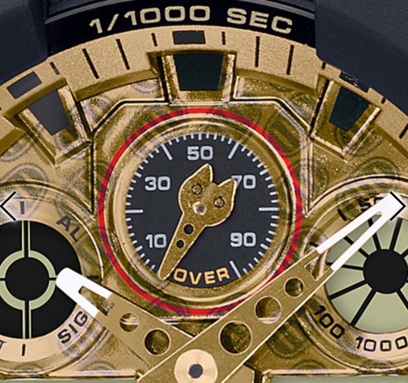 猫をモチーフとしたインダイアルが特徴