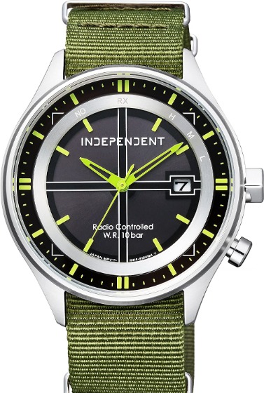 タイムレスラインソーラー電波時計KL8-619-52