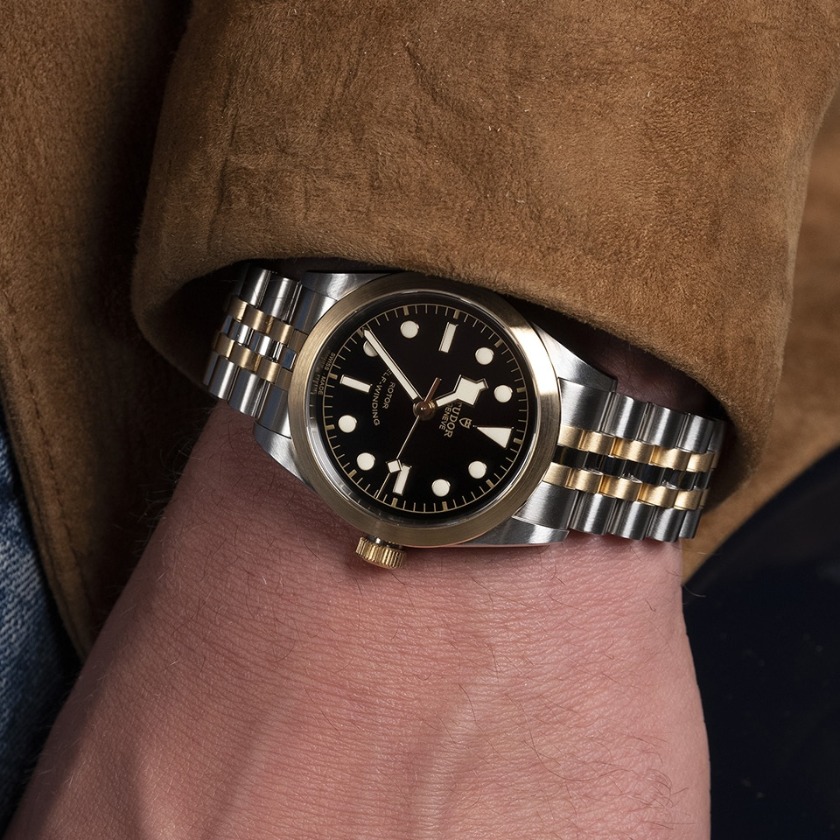 チュードル TUDOR ヘリテージ ブラックベイ36 S&G