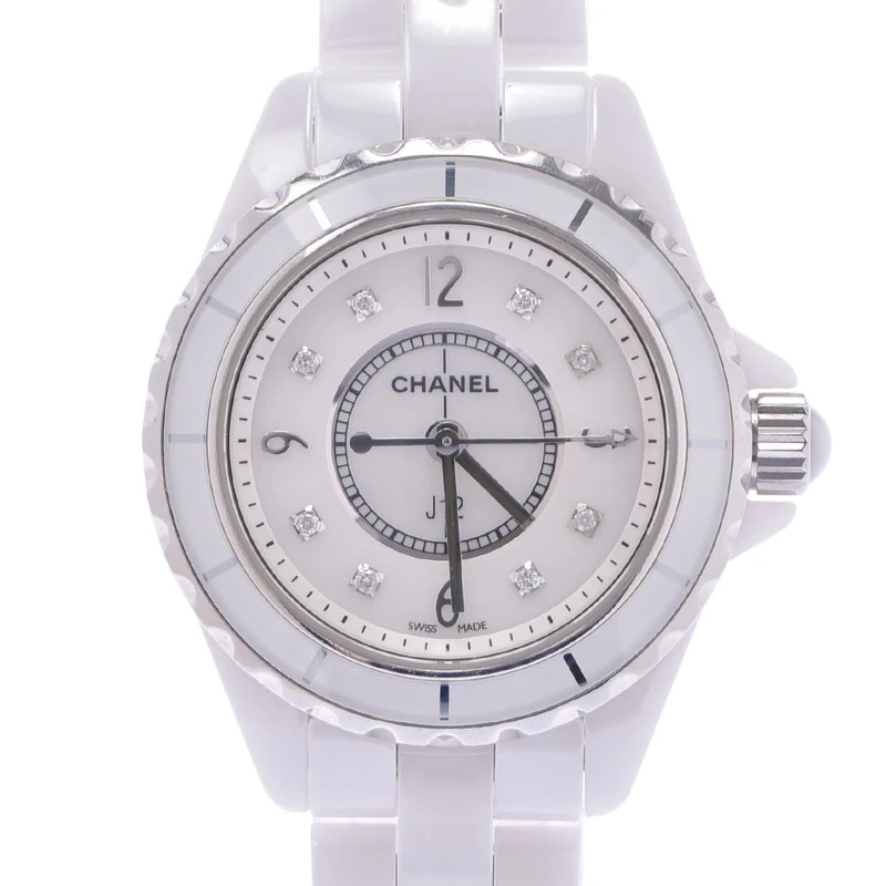 シャネル(CHANEL)の白/ホワイトの腕時計：J12 H2570