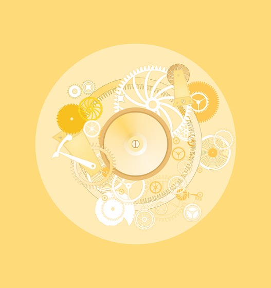 機械的な文字盤