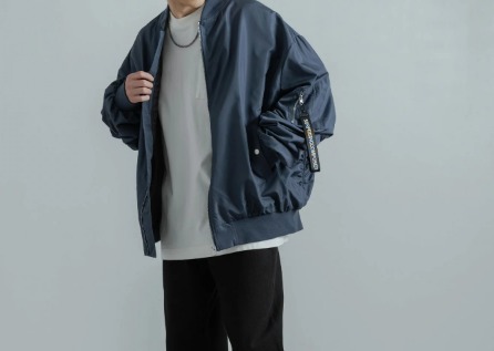 MA-1(ネイビー)を使ったおすすめコーデ⑤NRocky Monroe